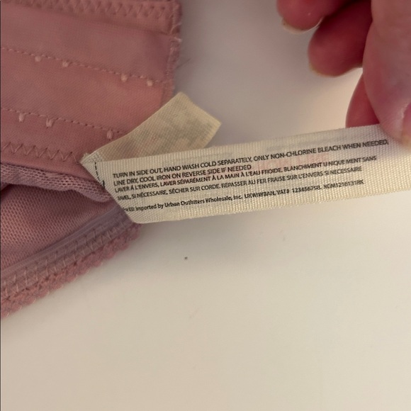 Free People Mauve Pink Floral Lace Corset Romantic Boho Bralette Size Medium - Picture 6 of 6